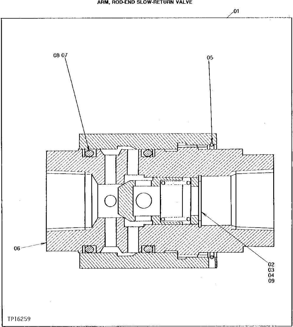 Схема запчастей John Deere 95 - 24 - SLOW-RETURN VALVE 3360 - BACKHOE AND EXCAVATOR 33