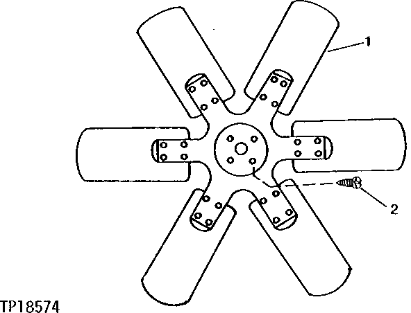 Схема запчастей John Deere 0 - 11 - ENGINE FAN BLADE 510 - ENGINE AUXILIARY SYSTEM 5