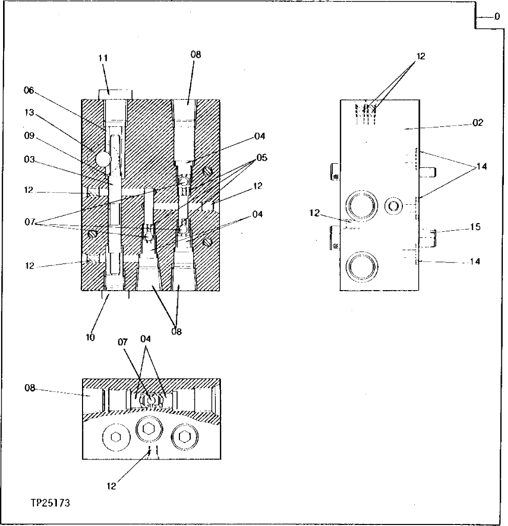 Схема запчастей John Deere 0 - 16 - SOLENOID VALVE 2160 - MAIN HYDRAULIC SYSTEM 21