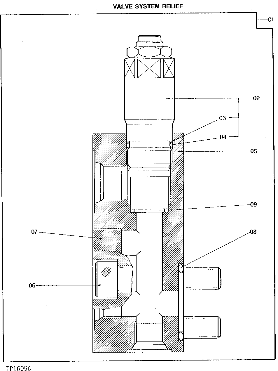 Схема запчастей John Deere 0 - 18 - SYSTEM RELIEF VALVE 2160 - MAIN HYDRAULIC SYSTEM 21