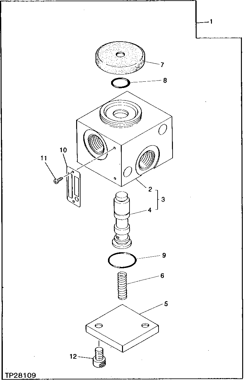 Схема запчастей John Deere 0 - 48 - PILOT VALVE 2160 - MAIN HYDRAULIC SYSTEM 21