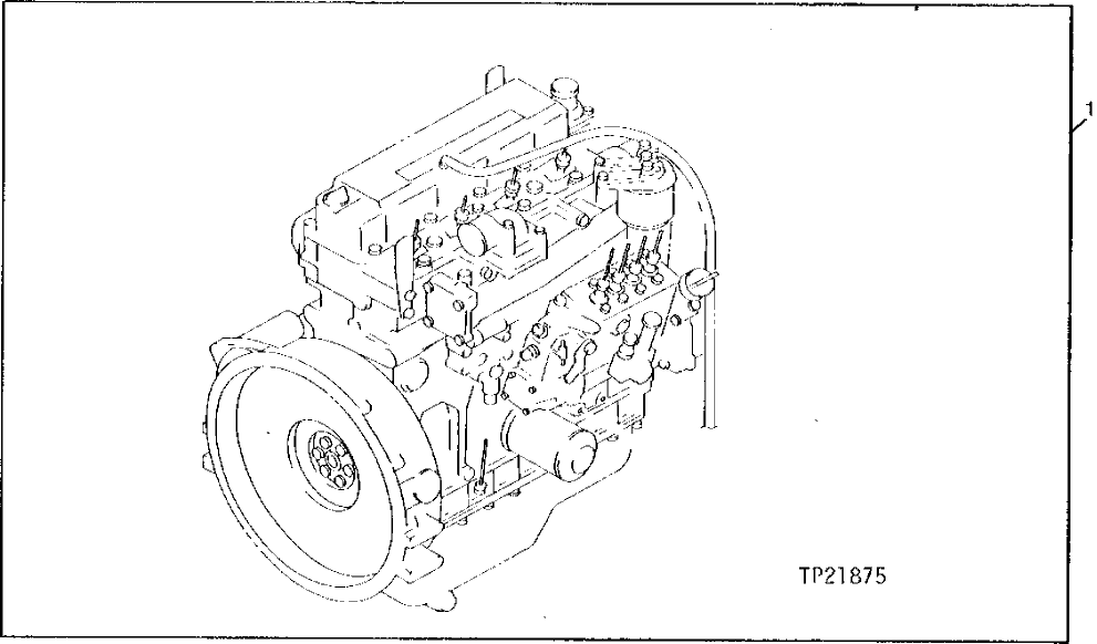 Схема запчастей John Deere 5 - 4 - ENGINE COMPLETE 404 - ENGINE 4