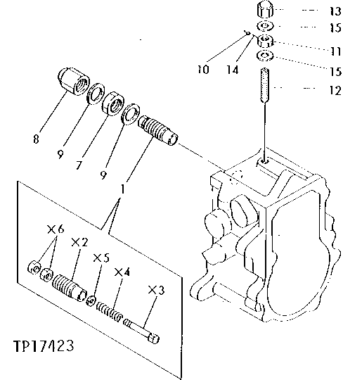 Схема запчастей John Deere 5 - 8 - FUEL INJECTION PUMP CONTROLLER 413 - ENGINE 4