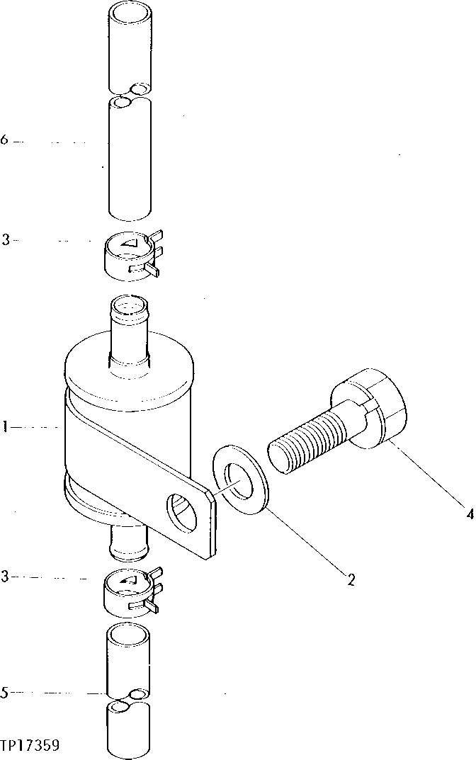 Схема запчастей John Deere 5 - 2 - ENGINE VENTILATOR TUBE FILTER 420 - ENGINE 4