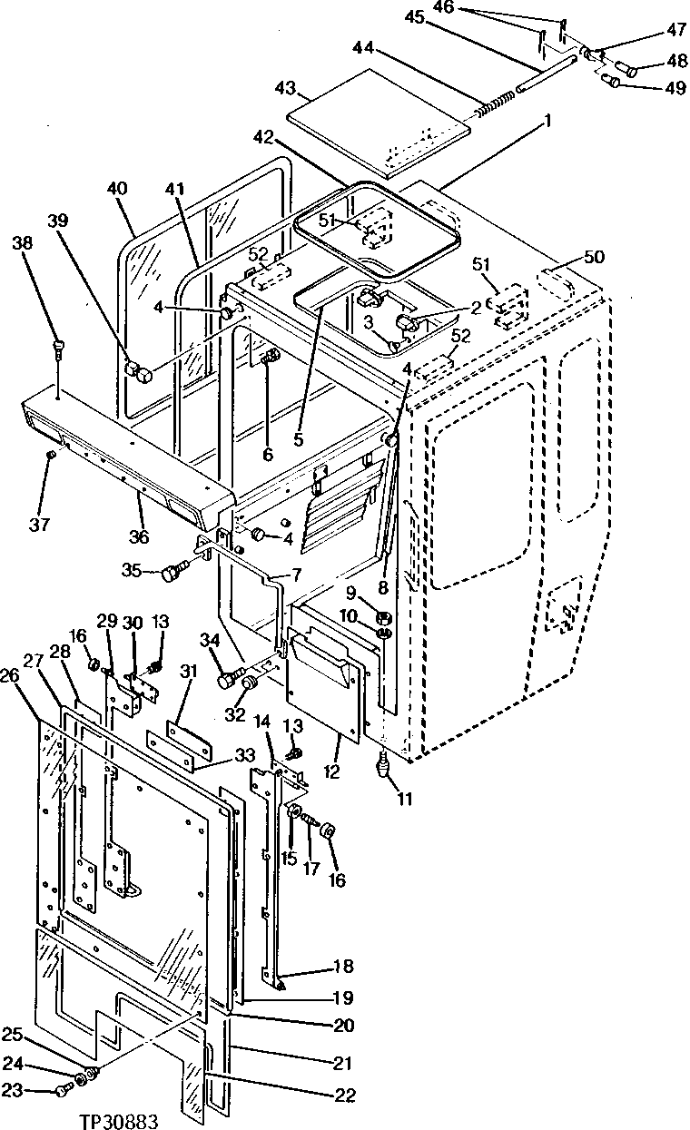 Схема запчастей John Deere 5 - 4 - CABIN 1810 - OPERATORS STATION 18