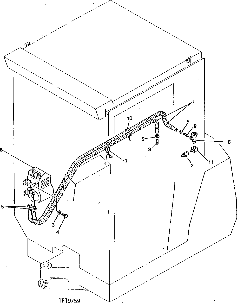 Схема запчастей John Deere 5 - 2 - HEATER 1830 - OPERATORS STATION 18