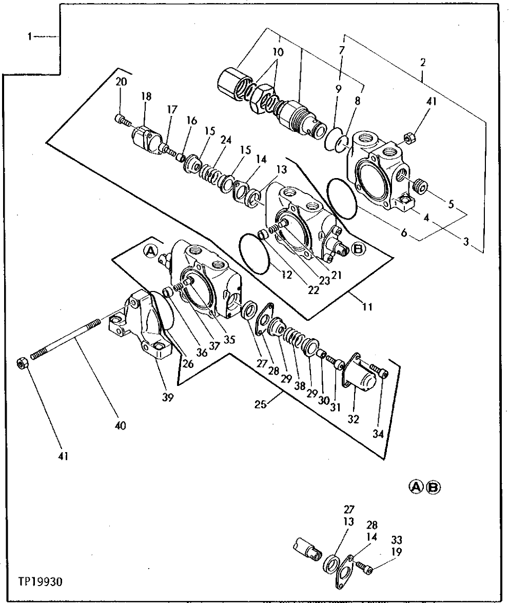 Схема запчастей John Deere 5 - 2 - BLADE CONTROL VALVE 3260 - BULLDOZERS 32