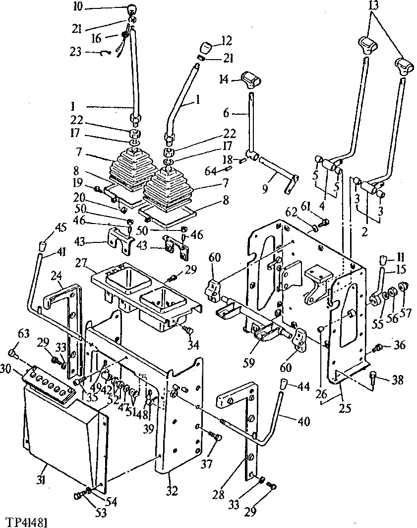 Схема запчастей John Deere 5 - 10 - CONTROL EQUIPMENT 3315 - EXCAVATOR