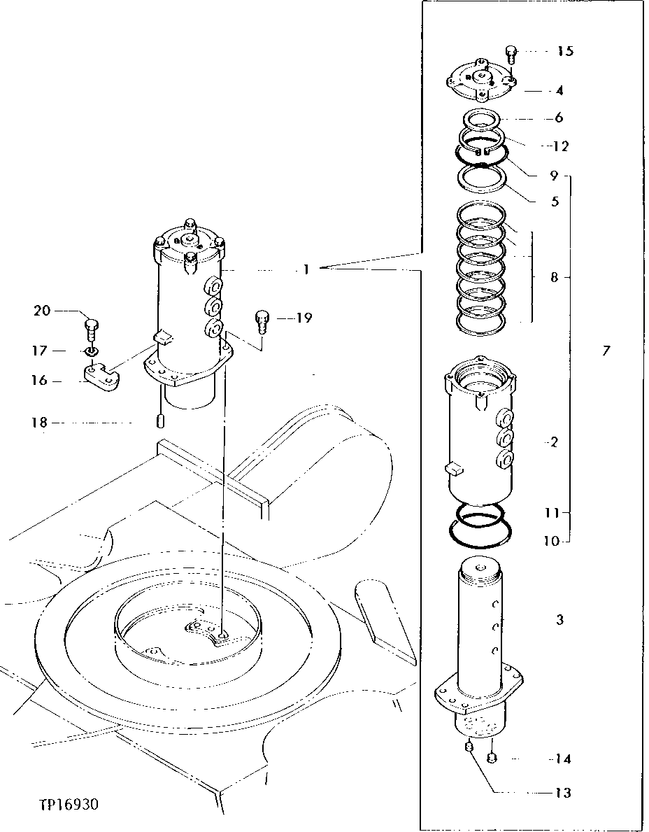 Схема запчастей John Deere 5 - 2 - ROTARY MANIFOLD 260 - AXLES AND SUSPENSION SYSTEMS 2