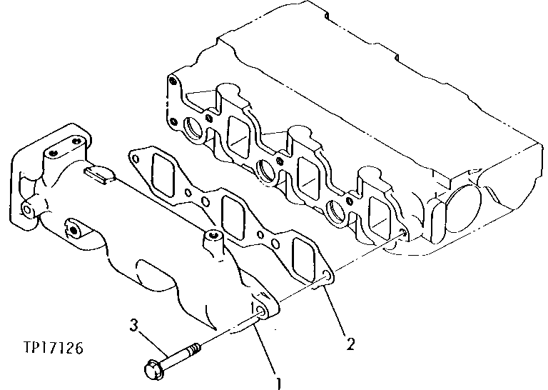 Схема запчастей John Deere 5 - 1 - ENGINE INTAKE MANIFOLD 414 - ENGINE 4