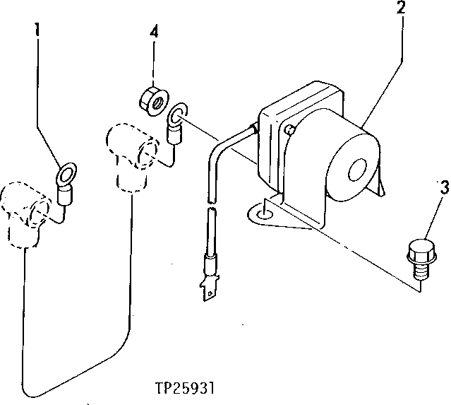 Схема запчастей John Deere 5 - 6 - START CIRCUIT RELAY 1674 - ELECTRICAL SYSTEM 16