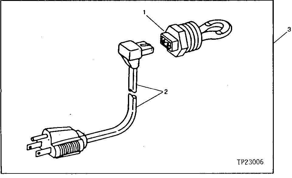 Схема запчастей John Deere 0 - 2 - BLOCK HEATER 505 - ENGINE AUXILIARY SYSTEM 5