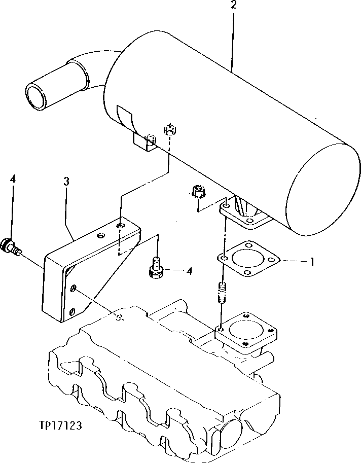 Схема запчастей John Deere 0 - 2 - EXHAUST SYSEM 530 - ENGINE AUXILIARY SYSTEM 5