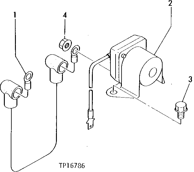 Схема запчастей John Deere 0 - 10 - START CIRCUIT RELAY 1674 - ELECTRICAL SYSTEM 16