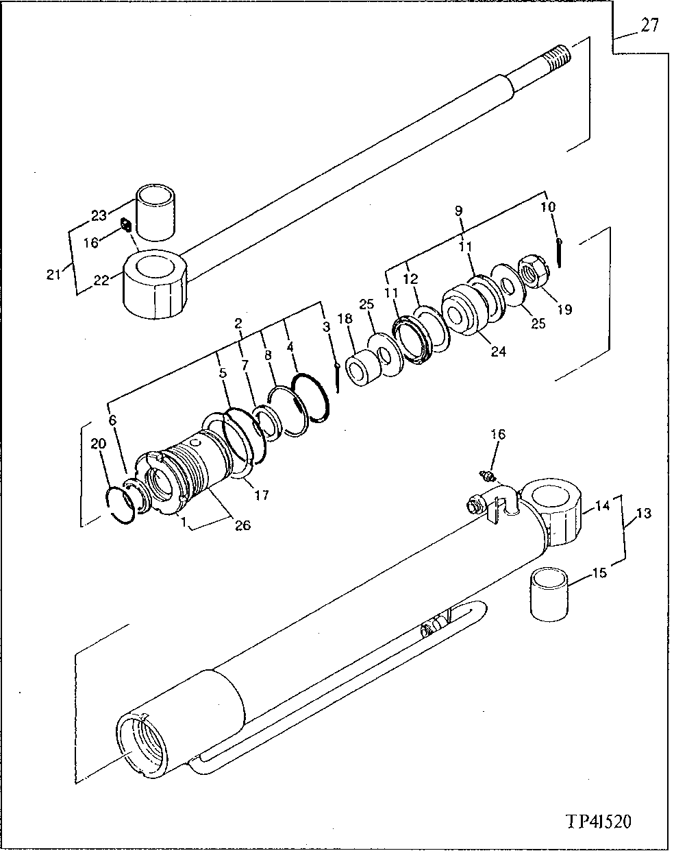 Схема запчастей John Deere 0 - 18 - BOOM CYLINDER 2160 - MAIN HYDRAULIC SYSTEM 21