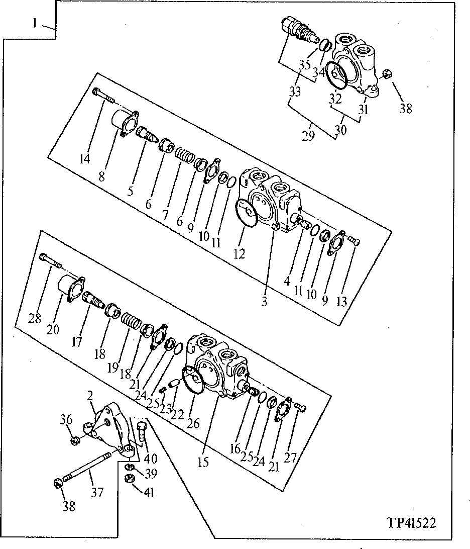 Схема запчастей John Deere 0 - 2 - BLADE CONTROL VALVE 3260 - BULLDOZERS 32