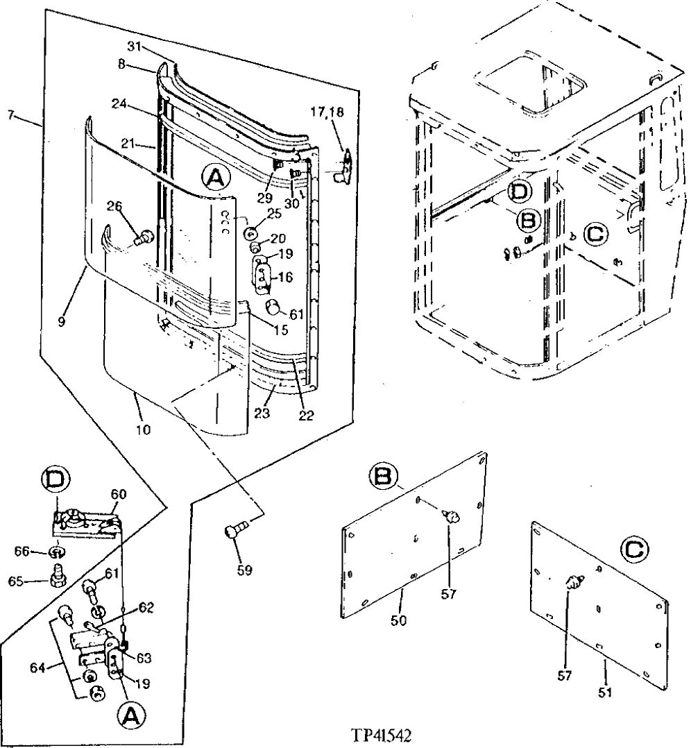 Схема запчастей John Deere 0 - 4 - CAB 1810 - OPERATORS STATION 18