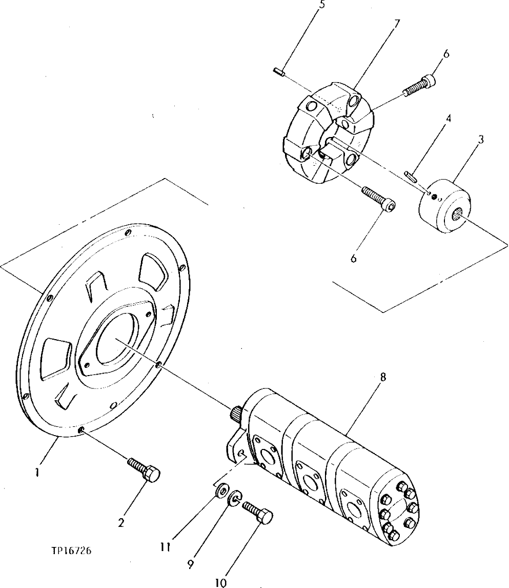 Схема запчастей John Deere 0 - 2 - MAIN HYDRAULIC PUMP AND DRIVE 2160 - MAIN HYDRAULIC SYSTEM 21