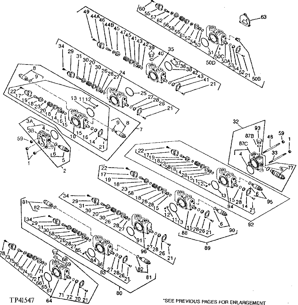 Схема запчастей John Deere 0 - 10 - MAIN HYDRAULIC CONTROL VALVE 3260 - BULLDOZERS 32