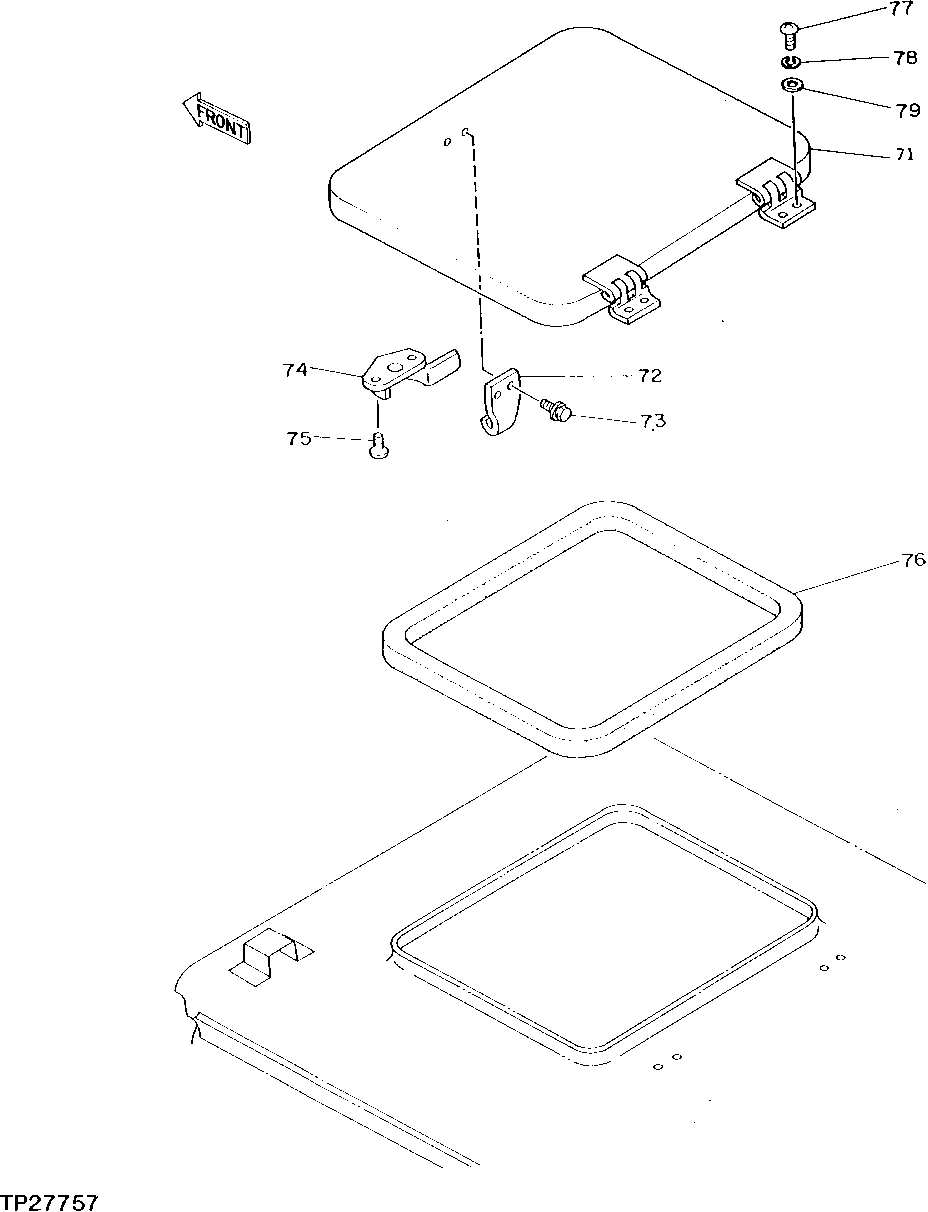 Схема запчастей John Deere 0D - 12 - CAB COMPONENTS 1810 - OPERATORS STATION 18