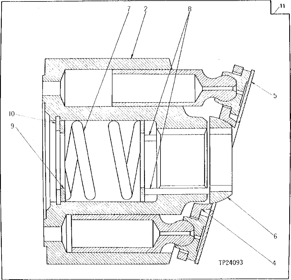 Схема запчастей John Deere 0D - 30 - PISTON PUMP ROTARY GROUP 3360 - EXCAVATOR 33