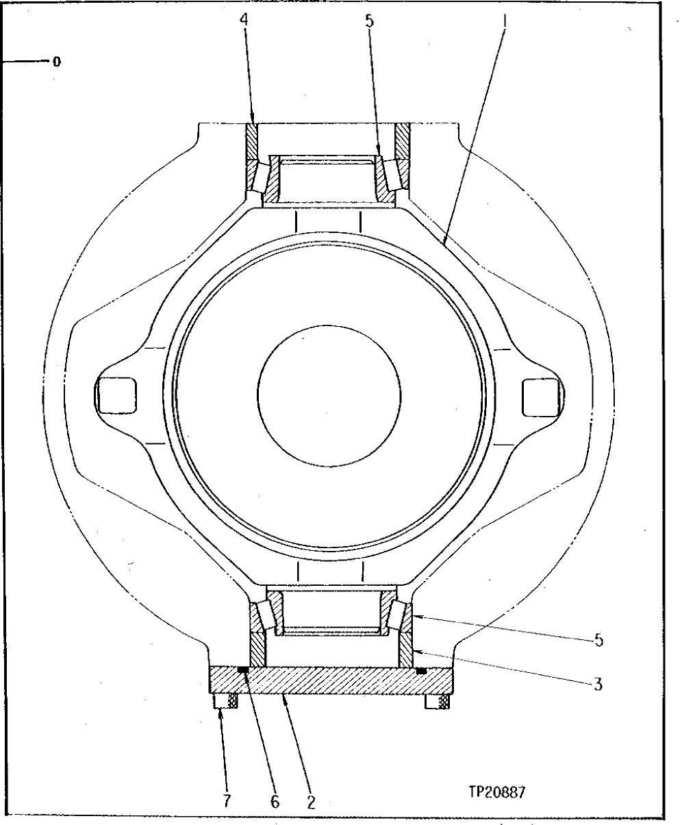 Схема запчастей John Deere 0D - 34 - PISTON PUMP SWASHPLATE 3360 - EXCAVATOR 33