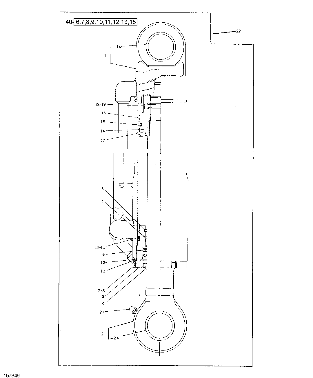 Схема запчастей John Deere 0D - 82 - ARM CYLINDER 3360 - EXCAVATOR 33