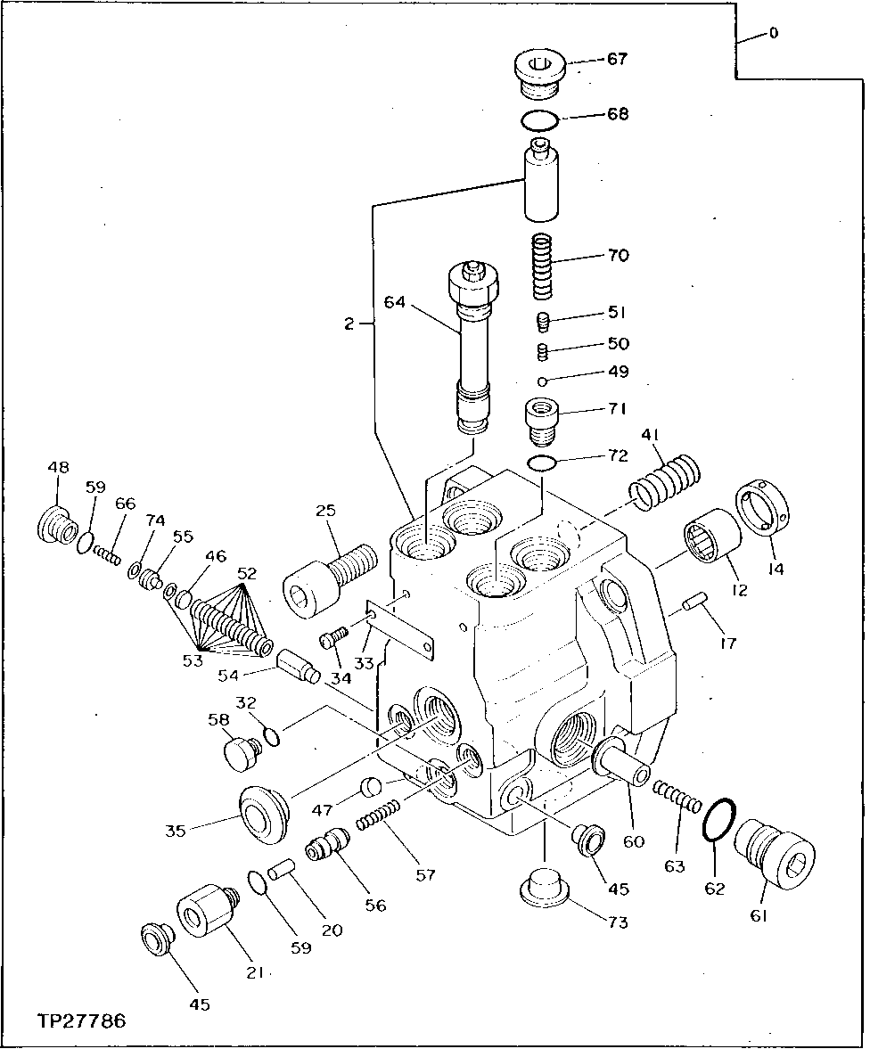 Схема запчастей John Deere 0D - 4 - SWING MOTOR 4360 - SWING, ROTATION OR PIVOTING SYSTEM 43