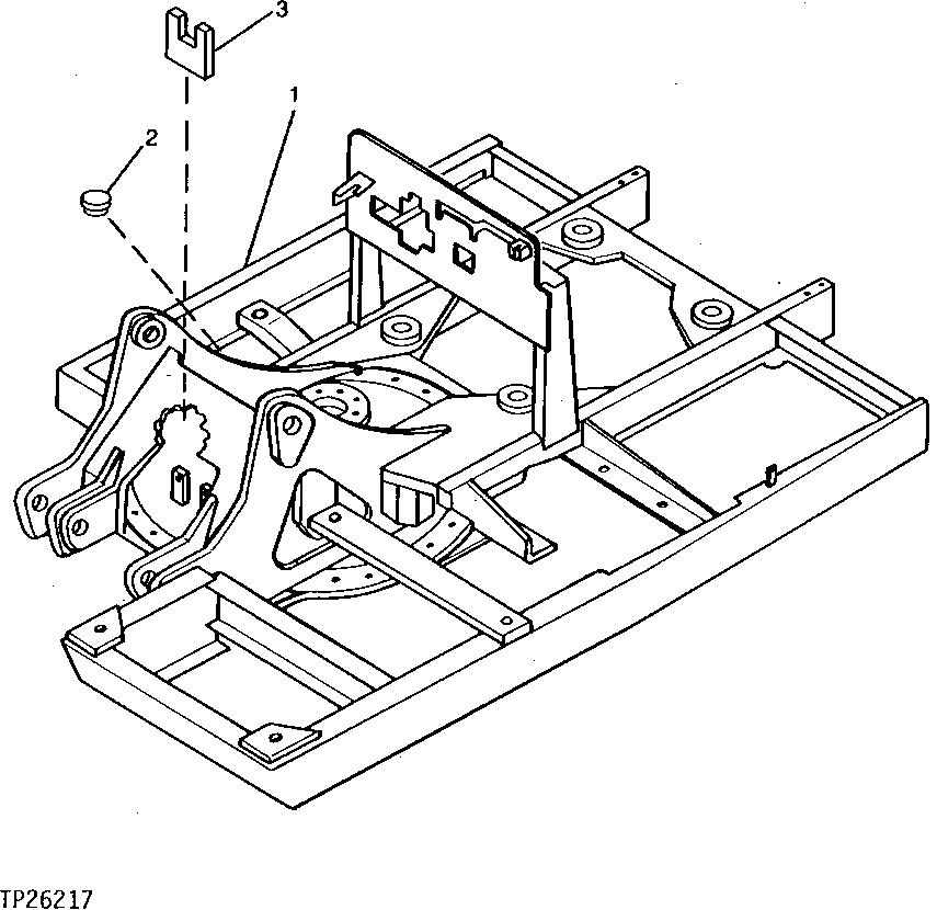 Схема запчастей John Deere 90D - 2 - MAIN FRAME 1740 - FRAMES, CHASSIS OR SUPPORTING STRUCTURE 17