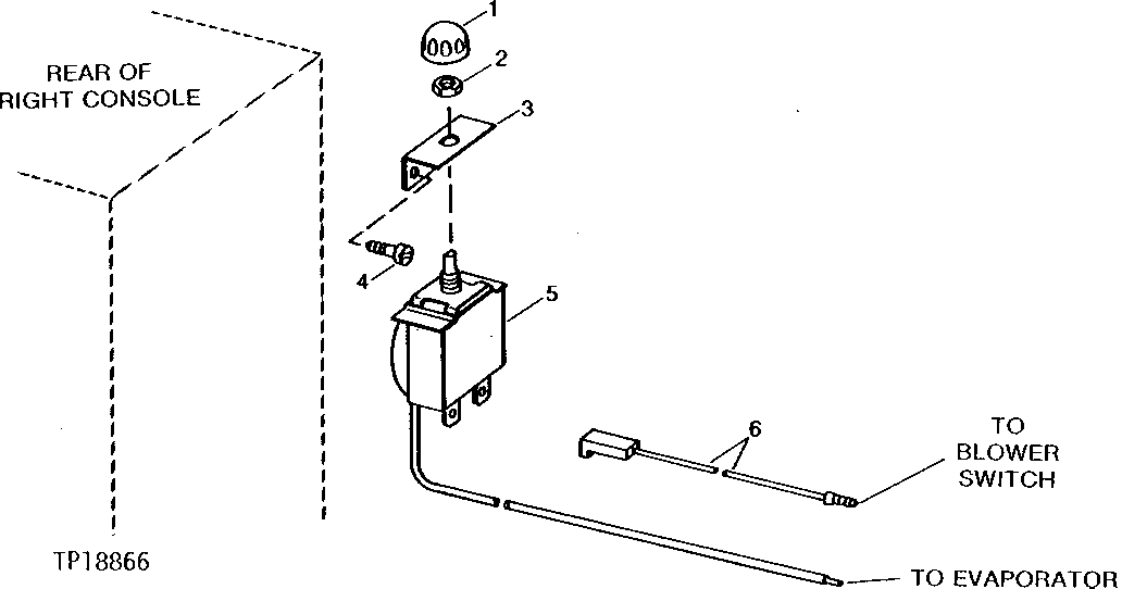 Схема запчастей John Deere 90D - 9 - AIR CONDITIONING THERMOSTAT SWITCH AND WIRE LEAD 1830 - OPERATORS STATION 18