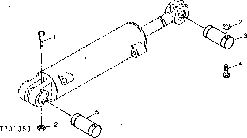 Схема запчастей John Deere 90D - 1 - DOZER CYLINDER MOUNTING HARDWARE 3260 - BULLDOZERS 32