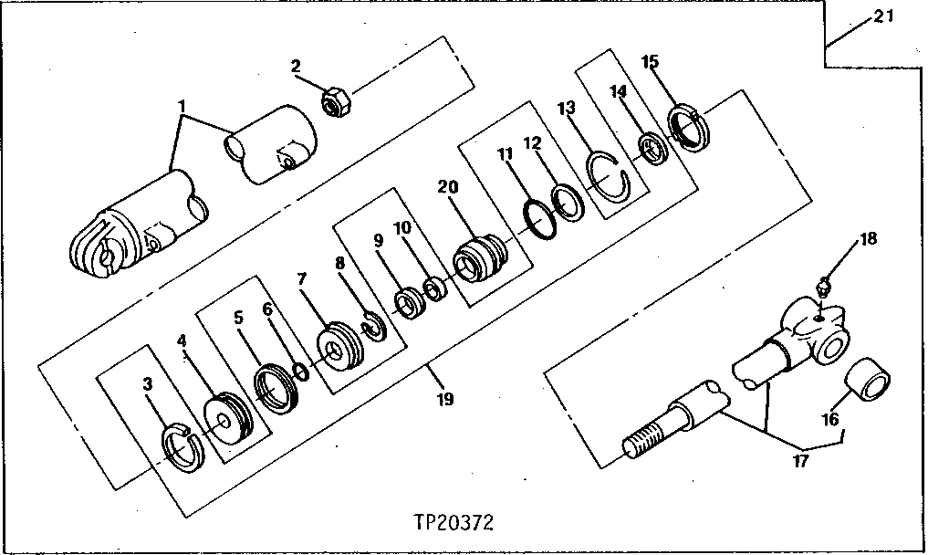 Схема запчастей John Deere 90D - 2 - LIFT, TILT AND ANGLING CYLINDERS 3260 - BULLDOZERS 32