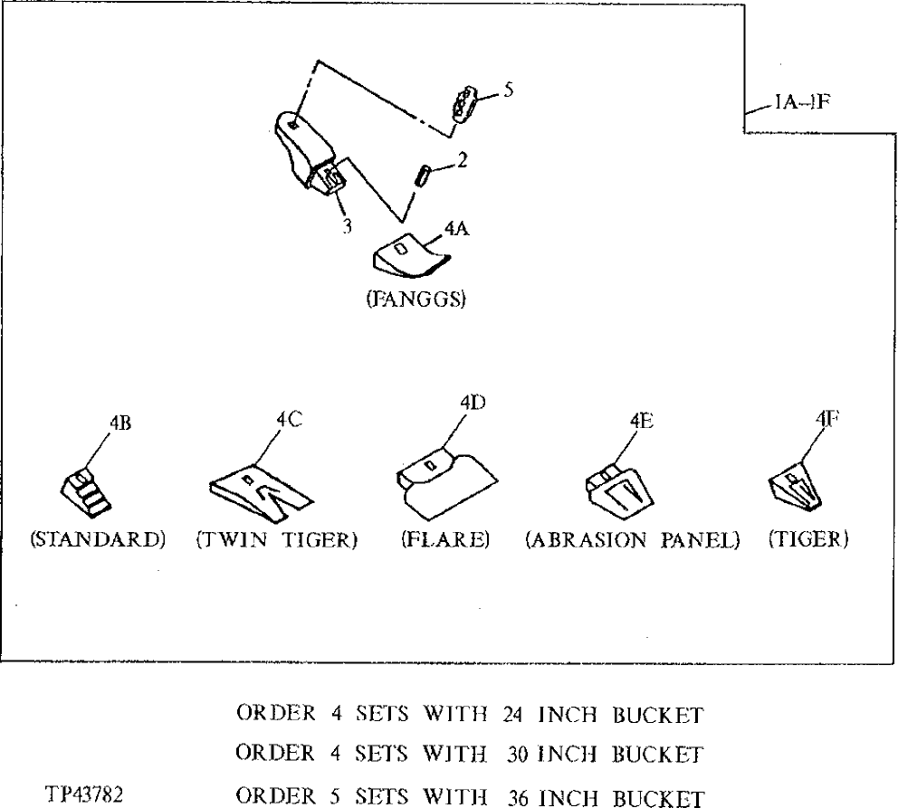 Схема запчастей John Deere 90D - 42 - SEVERE DUTY CAST LIP BUCKET TOOTH ASSEMBLY 3302 - BACKHOE AND EXCAVATOR 33