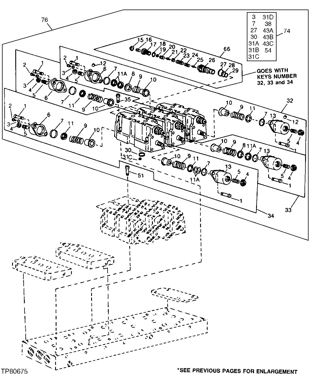 Схема запчастей John Deere 90D - 18 - CONTROL VALVE AND MANIFOLD 3360 - BACKHOE AND EXCAVATOR 33