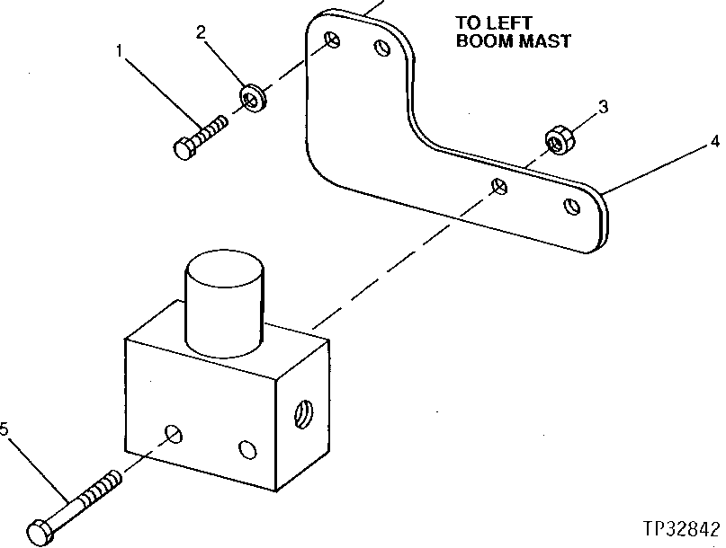 Схема запчастей John Deere 90D - 46B - SAW SINGLE SOLENOID VALVE MOUNTING PLATE 3360 - BACKHOE AND EXCAVATOR 33