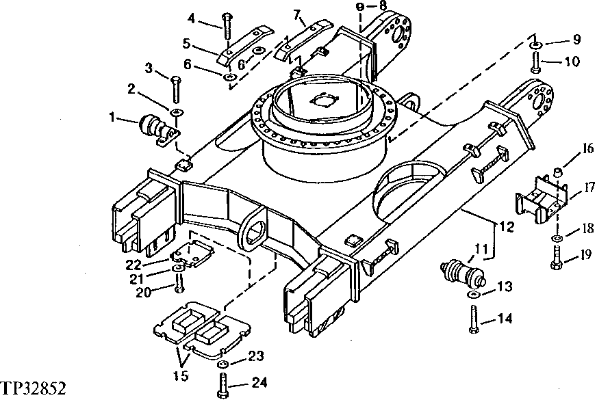 Схема запчастей John Deere 90D - 9A - UNDERCARRIAGE 130 - TRACKS 1