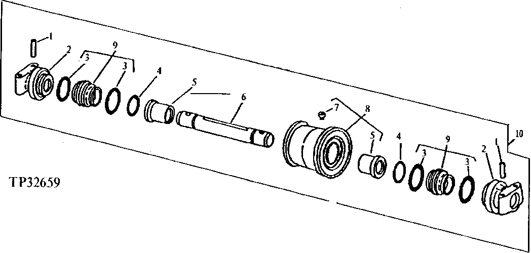 Схема запчастей John Deere 90D - 13 - HEAVY-DUTY LOWER ROLLER 130 - TRACKS 1