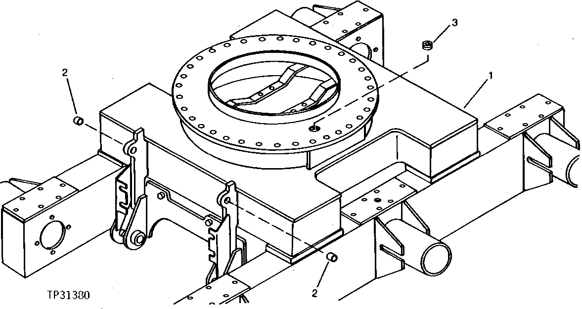 Схема запчастей John Deere 90D - 14 - UNDERCARRIAGE 130 - TRACKS 1