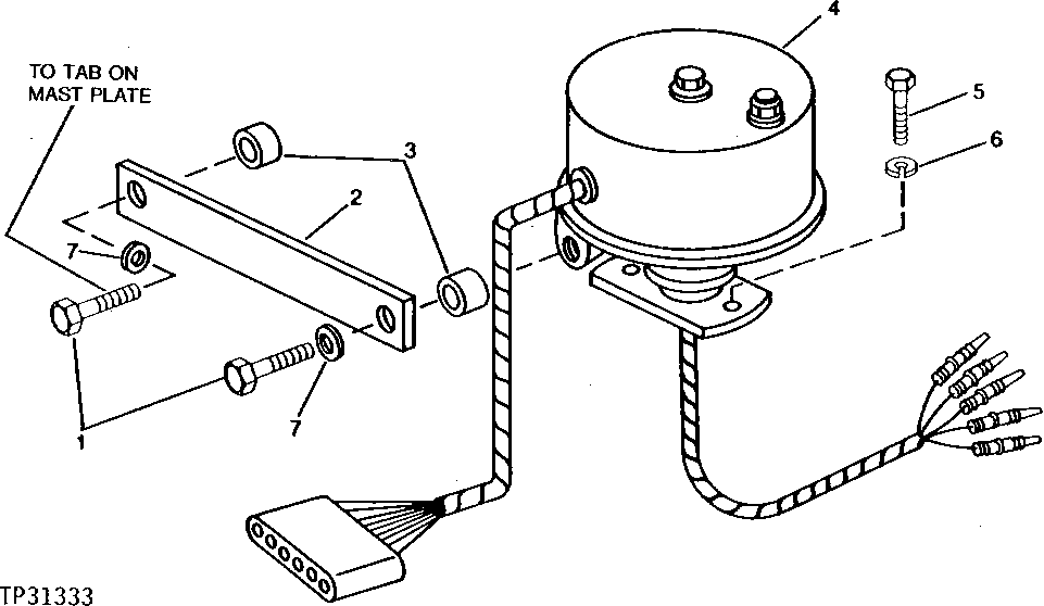 Схема запчастей John Deere 90D - 8 - ELECTRICAL SLIP-RING 250 - AXLES AND SUSPENSION SYSTEMS 2