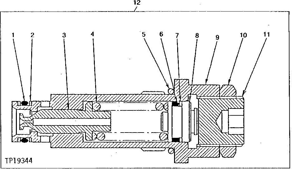 Схема запчастей John Deere 90D - 1 - RELIEF VALVE 260 - AXLES AND SUSPENSION SYSTEMS 2