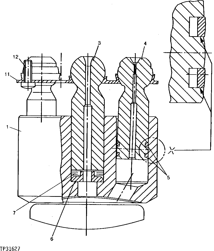 Схема запчастей John Deere 90D - 3E - PROPEL MOTOR - ROTARY GROUP 260 - AXLES AND SUSPENSION SYSTEMS 2