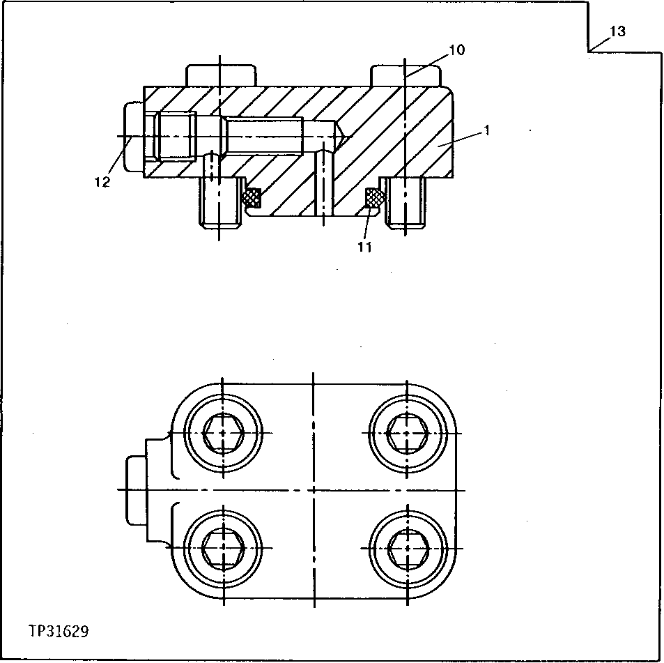 Схема запчастей John Deere 90D - 3I - PROPEL MOTOR - END COVER 260 - AXLES AND SUSPENSION SYSTEMS 2