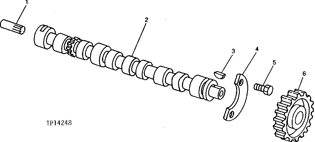 Схема запчастей John Deere 90D - 1 - CAMSHAFT 402 - ENGINE 4