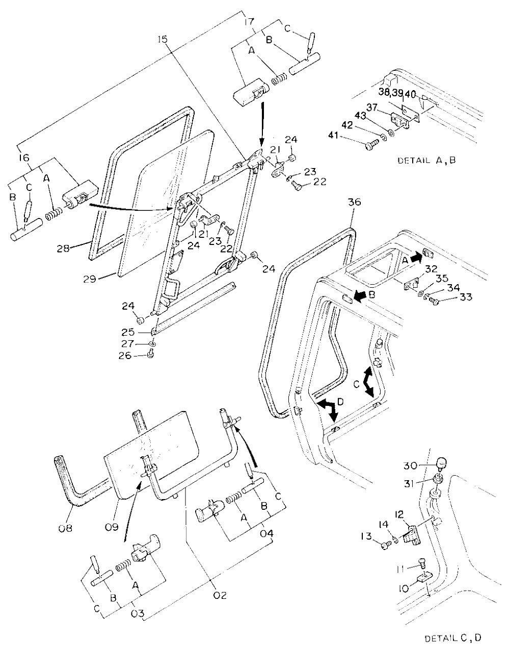 Схема запчастей John Deere 90D - 6 - CAB COMPONENTS 1810 - OPERATORS STATION 18