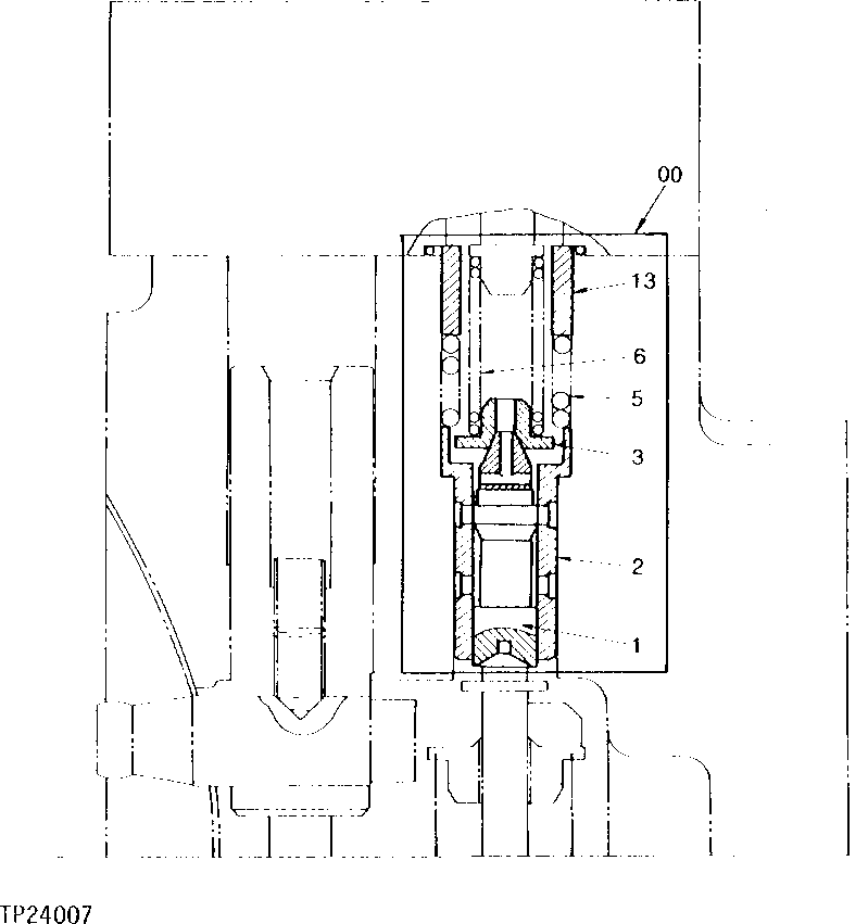 Схема запчастей John Deere 90D - 52 - LOAD CONTROL ASSEMBLY 3360 - EXCAVATOR 33