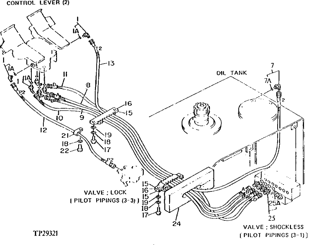 Схема запчастей John Deere 90D - 40 - PILOT PLUMBING 3360 - EXCAVATOR 33