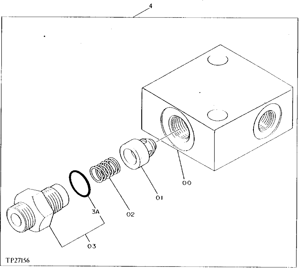 Схема запчастей John Deere 90D - 64 - CHECK VALVE 3360 - EXCAVATOR 33