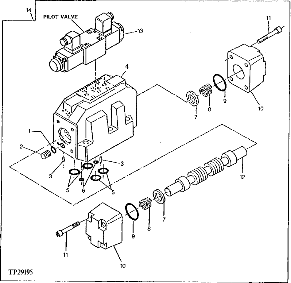 Схема запчастей John Deere 90D - 90 - SAW VALVE 3360 - EXCAVATOR 33