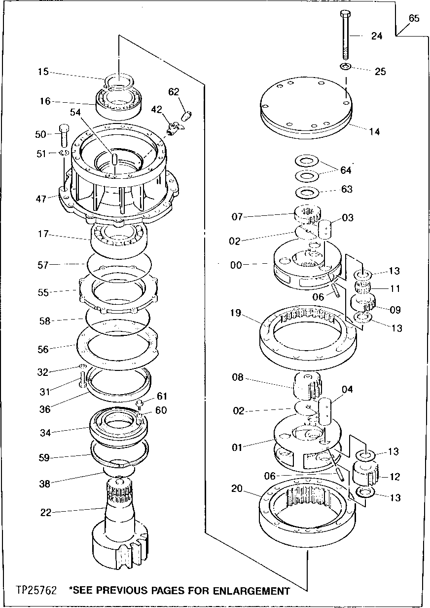 Схема запчастей John Deere 90D - 8 - REPLACEMENT SWING DEVICE 4360 - SWING, ROTATION OR PIVOTING SYSTEM 43