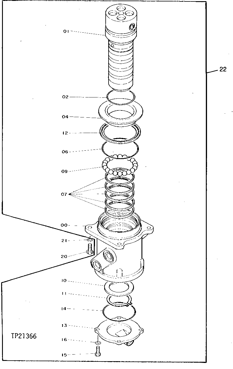 Схема запчастей John Deere 90D - 2 - ROTARY MANIFOLD 260 - AXLES AND SUSPENSION SYSTEMS 2